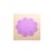 玫瑰花加厚硅胶隔热垫 镂空玫瑰碗垫盘垫杯垫 简约圆形硅胶杯垫(紫色 中号)第8张高清大图