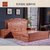 实木床红木床1.8米双人床1.5米新中式红木大床古典主卧家具(财源滚滚1.8米*2米框架结构)第3张高清大图