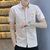 夏季男装短袖休闲商务男士衬衫1000-243(卡其 XL)第3张高清大图