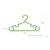 茶花塑料衣架婴儿衣架衣撑儿童衣架宝宝衣架衣挂架衣挂加厚防滑四组装(绿色)第4张高清大图