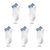 南极人袜子女士短袜浅口船袜可爱薄款春夏季日系夏天运动网红潮袜(拼接蓝 5双装)第2张高清大图