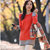 女装韩版高领套头毛衣中长款加厚修身打底衫针织衫(桔色 均码)第2张高清大图