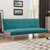折叠可拆洗沙发床 1.8米小户型客厅实木沙发多功能布艺沙发床两用型沙发(粉红色 180*91*74cm)第4张高清大图
