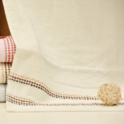 洁丽雅（GRACE）M021竹纤维面巾单条装（三色随机发货）