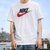 Nike耐克短袖男装 夏季新款运动服健身训练服休闲服圆领半袖透气T恤AR5005-100(白色 M)第5张高清大图