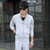 男运动套装学生休闲运动服男装春秋季青少年韩版开衫长袖外套(黑色 XL)第3张高清大图