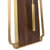 汉时(Hense）欧式时尚轻奢装饰挂钟客厅家用现代简约实木摆钟HP58(胡桃木+铜边)第4张高清大图