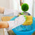 2双乳胶洗碗手套防水橡胶厨房耐用薄款刷碗洗衣衣服胶皮塑胶清洁家务(混色 S码)第3张高清大图