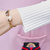 VEGININA 韩版小香风两件套包臀裙套装 3260(粉红色 XXL)第5张高清大图