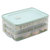 卡凡洛(Kaflo)冰箱保鲜收纳盒鸡蛋保鲜盒速冻水饺子盒馄饨盒食物盒托盘KFL-SN-006(饺子盒-4层1盖)第3张高清大图