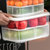 冰箱保鲜食品级收纳盒冷冻保鲜盒沥水密封整理鸡蛋盒厨房专用 分层隔板可调节顶部计时(大号)第6张高清大图