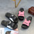 鞋子女学生韩版拖鞋女夏外穿厚底高跟中跟网红新款时尚防滑女鞋(1172大米奇（粉色）)第5张高清大图