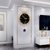 北欧轻奢装饰钟表挂钟客厅家用时尚现代简约时钟创意个性艺术挂墙(20英寸以上 简约纯铜大号（35X57CM）)第3张高清大图