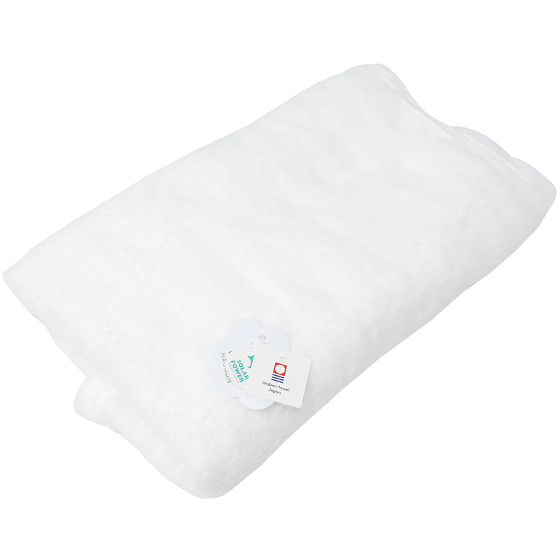 日本直采 白云今治毛巾森商事白云全棉擦手巾 毛巾 浴巾(大浴巾白)