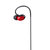 漫步者（EDIFIER）H281PS 高等级运动三防耳机 手机耳机 入耳式跑步运动重低音挂耳降噪耳塞 手机可通话(红色)第3张高清大图
