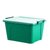 茶花塑料厚款收纳箱整理箱马卡龙色玩具有盖储物25L*3(两个装（绿色） 小号25L)第5张高清大图