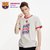 巴塞罗那俱乐部商品丨巴萨周边圆领纯棉短袖梅西球迷T恤男女同款(浅灰色 L)第3张高清大图