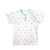 小米米minimoto薄款男女宝宝短袖上衣打底内衣家居服上衣T恤(粉绿匹印花-半开胸 80cm（9-18月）)第3张高清大图