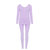 珠珠 361-5女士  时尚纯色 秋衣秋裤 保暖内衣 打底套装(紫色 L)第4张高清大图
