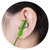 铁三角(audio-technica) ATH-J100 耳塞式耳机 时尚多彩 小型轻便 音乐耳机 浅绿色第4张高清大图