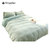 日式全棉天竺棉四件套床罩被罩枕套针织棉纯棉简约床上用品TP2957(湖蓝色 2M)第2张高清大图