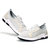 2017夏季男士网鞋新款休闲透气网纱运动跑步鞋潮流韩版系带单鞋(白色 44)第3张高清大图