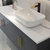 现代简约岩板一体智能浴室柜组合卫生间台上盆洗漱台洗手洗脸盆柜(配件)第2张高清大图