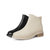 森达2021冬季新款商场同款简约时尚粗跟舒适休闲女短皮靴4AJ01DD1(黑色 34)第7张高清大图