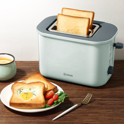 东菱烤面包机家用2片早餐多士炉迷你全自动吐司机 DL-8188 绿色(绿色 热销)