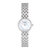 天梭/Tissot 瑞士手表 时尚系列钢带石英女表T058.009.11.051.00(银壳白面白带 钢带)第4张高清大图