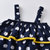 【129元3件】夏款女宝宝吊带哈衣套装帽子配梭织棉圆点哈衣套装(90 深蓝色)第3张高清大图