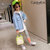 CaldiceKris（中国CK）女童时尚休闲后背灰帽子收腰外套CK-TF3380第3张高清大图