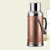 不锈钢热水瓶开水瓶外壳 暖瓶保温瓶玻璃内胆暖壶家用大容量(8磅3.2L平盖 不带胆 粉红色)第5张高清大图