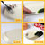 肠粉盘密胺塑料盘子长方形火锅盘子肠粉碟子专用小吃菜盘(白色圆角8寸5个装)第4张高清大图
