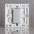 西门子开关插座面板灵动系列金属银空白面板第5张高清大图