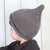 牛奶朋友新生婴儿男女童可爱保暖针织毛线帽宝宝帽子秋冬(米色 均码48-50CM（6-36个月）)第5张高清大图