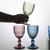 和风四季北欧复古无铅浮雕玻璃高脚杯红酒杯加厚洋酒杯果酒杯水杯(（小号蓝色）钻石高脚杯（270ml） 默认版本)第7张高清大图