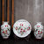 景德镇陶瓷器三件套小花瓶现代中式客厅电视柜插花工艺品装饰摆件(福寿图)第5张高清大图