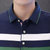 夏季新款男士短袖t恤翻领polo衫潮牌潮流上衣服男装半袖体恤 DQ1982(花色 XL)第4张高清大图
