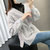 女式时尚针织毛衣9280(浅灰色 均码)第5张高清大图