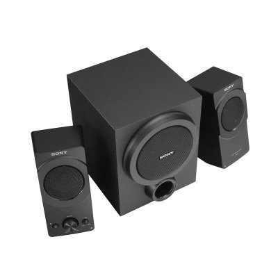 索尼（SONY）SRS-D5 2.1音箱（黑色）数字功放电路，自动音源感应开关。