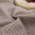 北欧简约风全棉床上四件套素色色织华夫格纯色AB版水洗棉床品(初屿-月灰)第6张高清大图
