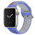 新款适用于苹果watch运动手表表带双色硅胶透气38/40/41/42/44/45通用表带(蓝＋七彩 38/40/41MM通用)第9张高清大图