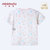 小米米minimoto男女童圆领短袖棉上衣T恤(粉红-开肩上衣 110cm（3-4岁）)第2张高清大图