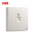 ABB开关插座面板无框轩致系列雅典白墙壁86型插座面板超5类电脑插座AF331第5张高清大图