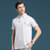 传奇保罗2021夏季新款珠地棉男士休闲短袖t恤男纯色商务Polo衫（M-3XL）ZNM818(白色 M)第3张高清大图