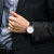 天梭(TISSOT)瑞士手表男 新款卡森臻我系列 多功能休闲商务钢带石英男士手表(黑色)第4张高清大图