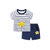男童短袖套装纯棉半袖夏装夏季宝宝儿童小(TZ6808灰色 110cm)第5张高清大图