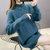 女式时尚针织毛衣9533(粉红色 均码)第4张高清大图