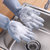 卡凡洛(Kaflo) 加厚硅胶手套厨房洗碗刷锅家务清洁隔热防水(长款)第4张高清大图